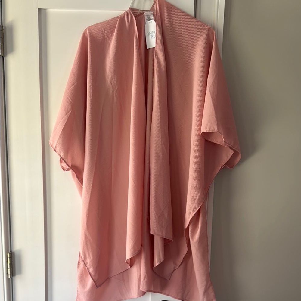 Time and Tru Pink Swim Coverup
